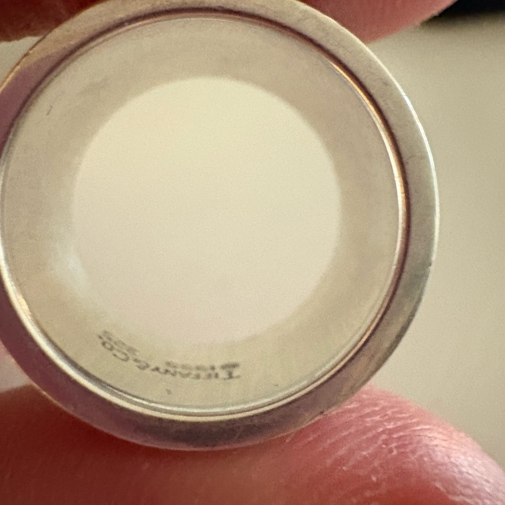 Tiffany & Co 925 Sterling Silver ATLAS Roman Numeral Ring Size 52MM - Picture 7 of 10